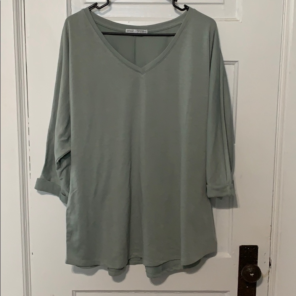 Quarter Sleeve Olive Shirt